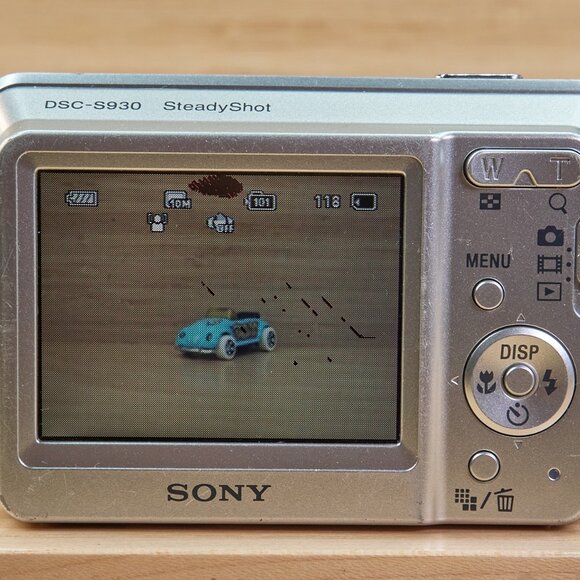 Sony Cyber Shot DSC-S930 Digital Camera 10.1MP Tested Working - Picture 6 of 9